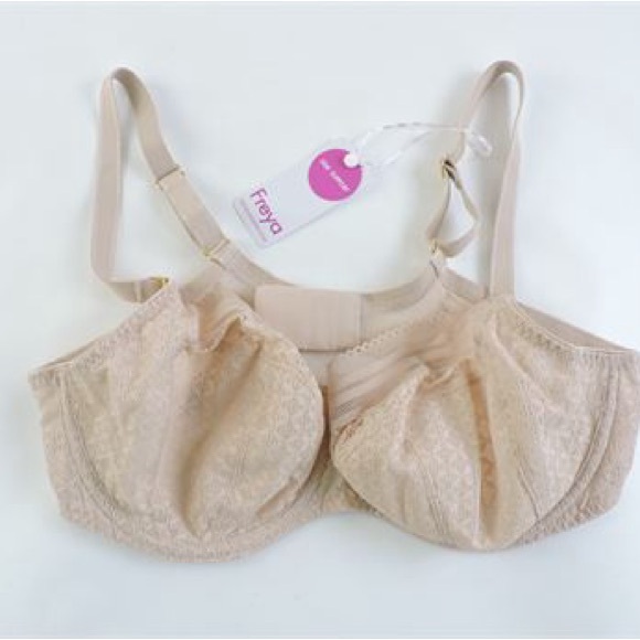 NEW!! Women's Freya Viva Side Support Unlined Underwire Lace Bra - Picture 4 of 5